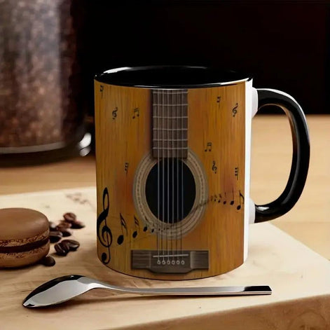 Kaffeetasse mit Gitarrendesign – Dekorativ & funktional für den Innenbereich