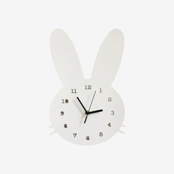 BunnyTick Kinder-Wanduhr – Dekorative Wanduhr mit Hasenmotiv