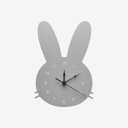BunnyTick Kinder-Wanduhr – Dekorative Wanduhr mit Hasenmotiv