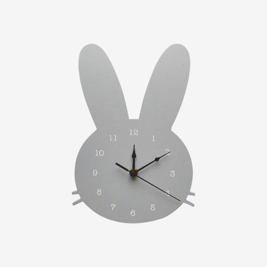 BunnyTick Kinder-Wanduhr – Dekorative Wanduhr mit Hasenmotiv