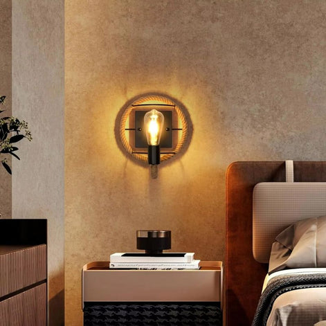 Cordara LED Wandleuchte mit Seildesign aus Metall