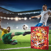 Fußball Adventskalender mit 24 Figuren und nummerierten Türchen – Torviano