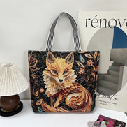 Tavira Tote Tasche mit Tiermuster und Tragegriffen
