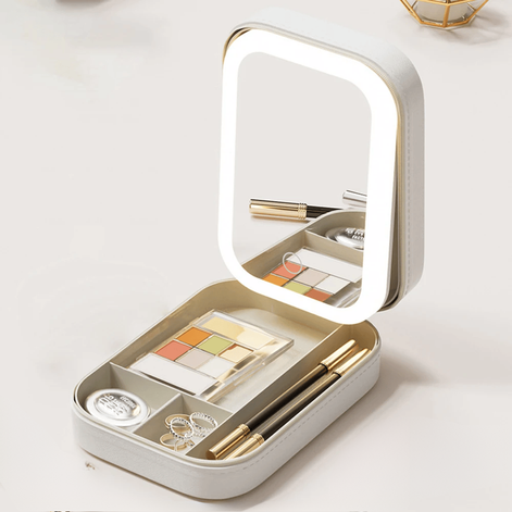 Veloria LED-Make-up Organizer mit Spiegel