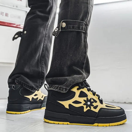 Naviro Herren Sneaker mit Schnürung