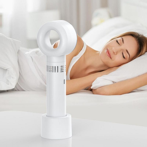 Aurevo Tragbarer Ventilator Ohne Rotorblätter mit LED-Display und USB-Aufladung