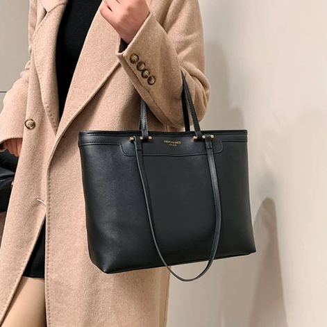 Torvina Schultertasche – Handtasche mit Doppelgriffen und großem Innenfach