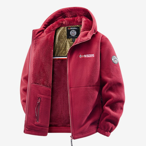 Herren Winterjacke mit Thermofutter und wasserabweisendem Material – Norvello