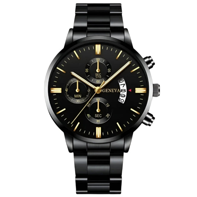 Carlovier Herren Armbanduhr mit rundem Zifferblatt