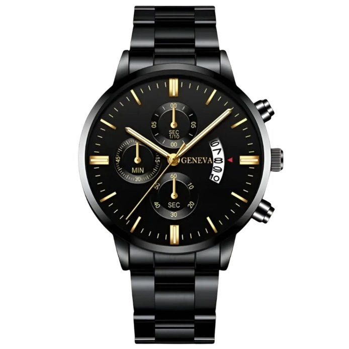 Herren Armbanduhr mit rundem Zifferblatt