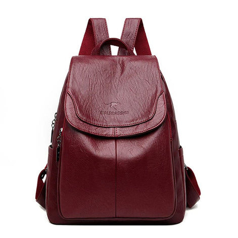 Damen Rucksack aus Mikrofaser-Kunstleder mit verdecktem Reissverschluss – Velarisse