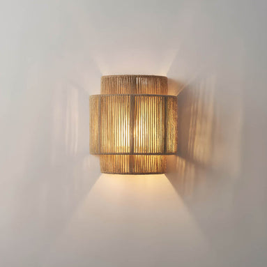 Wandleuchte mit Seildesign und E27 LED – Rovena