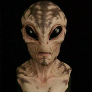 Alien Vollkopfmaske aus Latex und Silikon – Zarex