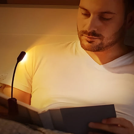 USB-Leselampe mit Klemmbefestigung und Klappdesign