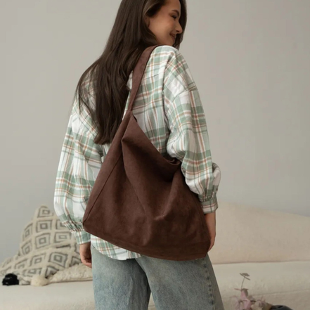 Sorella Tote Tasche – Handtasche mit Haspelverschluss und Innenfach mit Reißverschluss