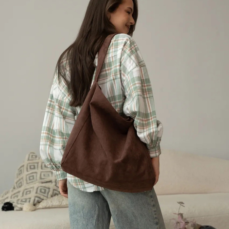Sorella Tote Tasche – Handtasche mit Haspelverschluss und Innenfach mit Reißverschluss