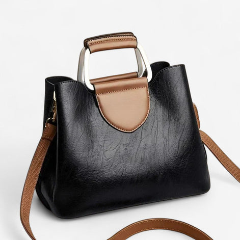 Selvara Handtasche aus Leder mit verstellbaren Trägern und geräumigem Innenfach