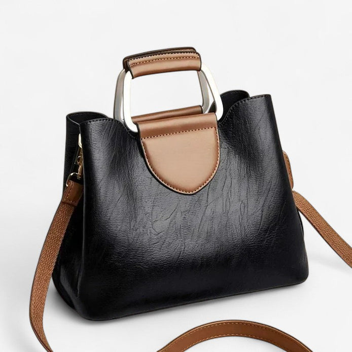 Selvara Handtasche aus Leder mit verstellbaren Trägern und geräumigem Innenfach