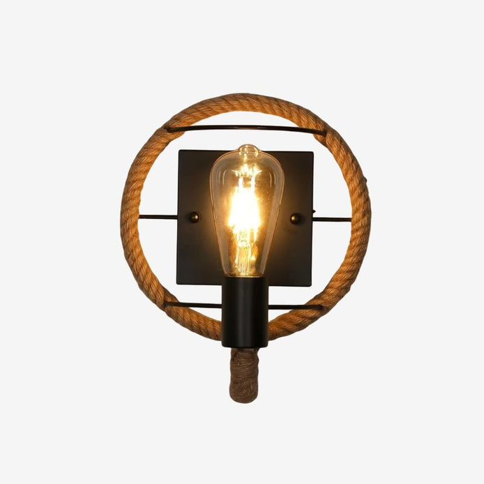 Cordara LED Wandleuchte mit Seildesign aus Metall