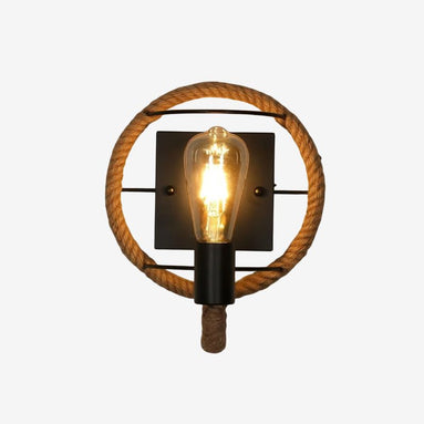 Cordara LED Wandleuchte mit Seildesign aus Metall