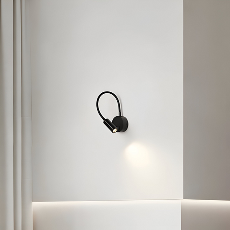 Flexora Nachttischleuchte mit Schwanenhals – LED Lampe mit 360° Drehung