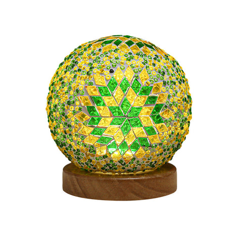 Mireva Tischleuchte mit Mosaikdesign – LED Lampe mit dimmbarer Funktion