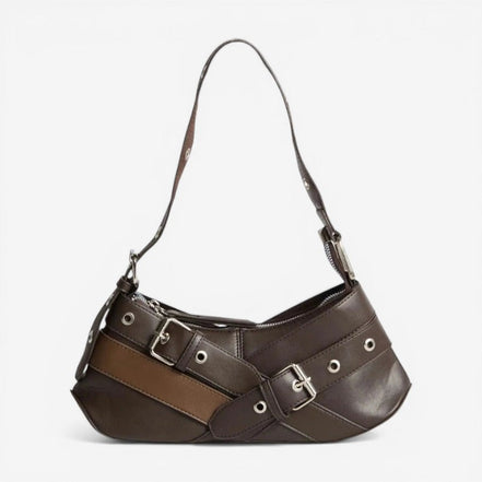 Schultertasche mit verstellbarem Gurt und Reißverschlussfach