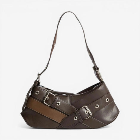 Schultertasche mit verstellbarem Gurt und Reißverschlussfach