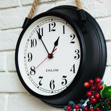 Norvian Wanduhr mit Quarzwerk und abgerundetem Design – dekorative Uhr
