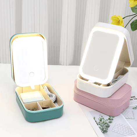 Veloria LED-Make-up Organizer mit Spiegel