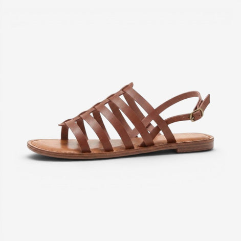 Lorvessa Damen Schuhe mit Schnallenriemen und flacher Sohle