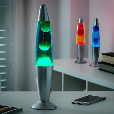Voltera Lavalampe mit Flüssigkeitsbewegung – dekorative Tischlampe mit Lichtfunktion