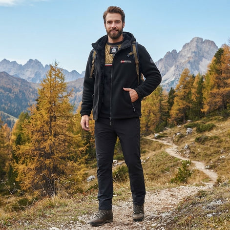 Herren Winterjacke mit Thermofutter und wasserabweisendem Material – Norvello