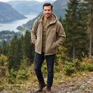 Herren Winterjacke mit Thermofutter und wasserabweisendem Material – Norvello