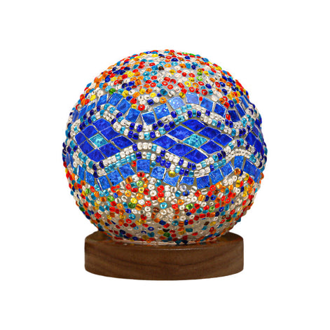 Mireva Tischleuchte mit Mosaikdesign – LED Lampe mit dimmbarer Funktion