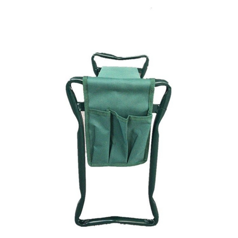 GardenMate Klapphocker mit Werkzeugtasche – Praktische Sitzhilfe für Gartenarbeiten
