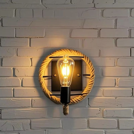 Cordara LED Wandleuchte mit Seildesign aus Metall