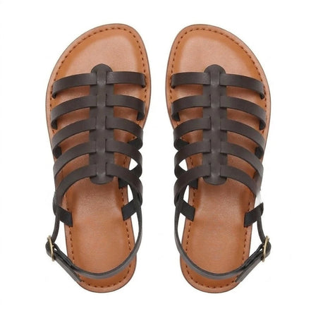 Lorvessa Damen Schuhe mit Schnallenriemen und flacher Sohle