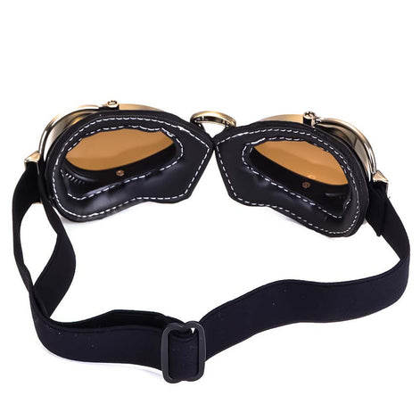 Terrox Motorradbrille mit faltbarem Rahmen und verstellbarem Band – Schutzbrille