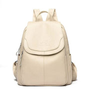 Damen Rucksack aus Mikrofaser-Kunstleder mit verdecktem Reissverschluss – Velarisse
