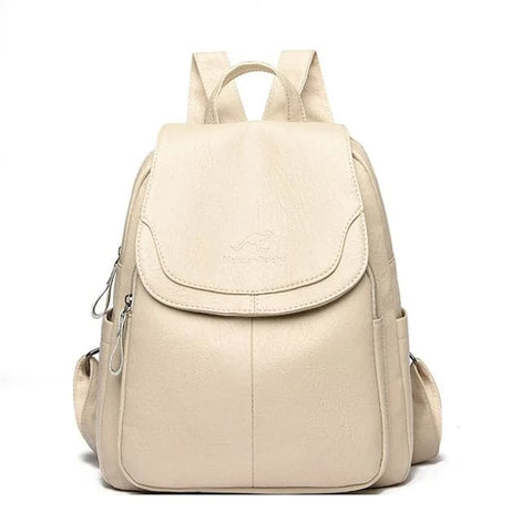 Damen Rucksack aus Mikrofaser-Kunstleder mit verdecktem Reissverschluss – Velarisse