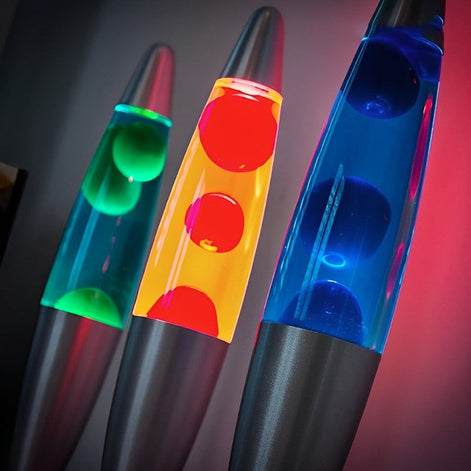 Voltera Lavalampe mit Flüssigkeitsbewegung – dekorative Tischlampe mit Lichtfunktion