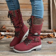 Arvella Knit Mid-Calf Boots – Praktische Stiefel für die kühleren Jahreszeiten