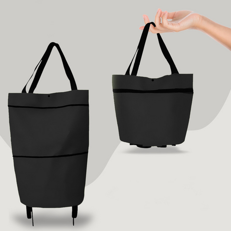 Travora Einkaufstrolley Tasche – faltbare Tragetasche mit Rollen und 30 kg Tragkapazität