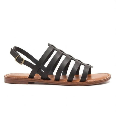 Lorvessa Damen Schuhe mit Schnallenriemen und flacher Sohle