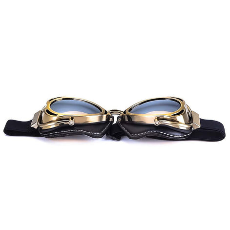 Terrox Motorradbrille mit faltbarem Rahmen und verstellbarem Band – Schutzbrille