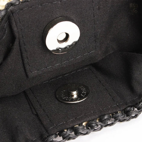 Emeliora Damen Schultertasche mit geflochtener Struktur