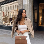 Corvella Jacke – Damen Kurzjacke mit Knopfverschluss, Taschen und langen Ärmeln