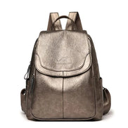 Damen Rucksack aus Mikrofaser-Kunstleder mit verdecktem Reissverschluss – Velarisse