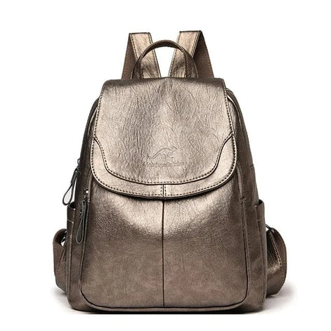 Damen Rucksack aus Mikrofaser-Kunstleder mit verdecktem Reissverschluss – Velarisse